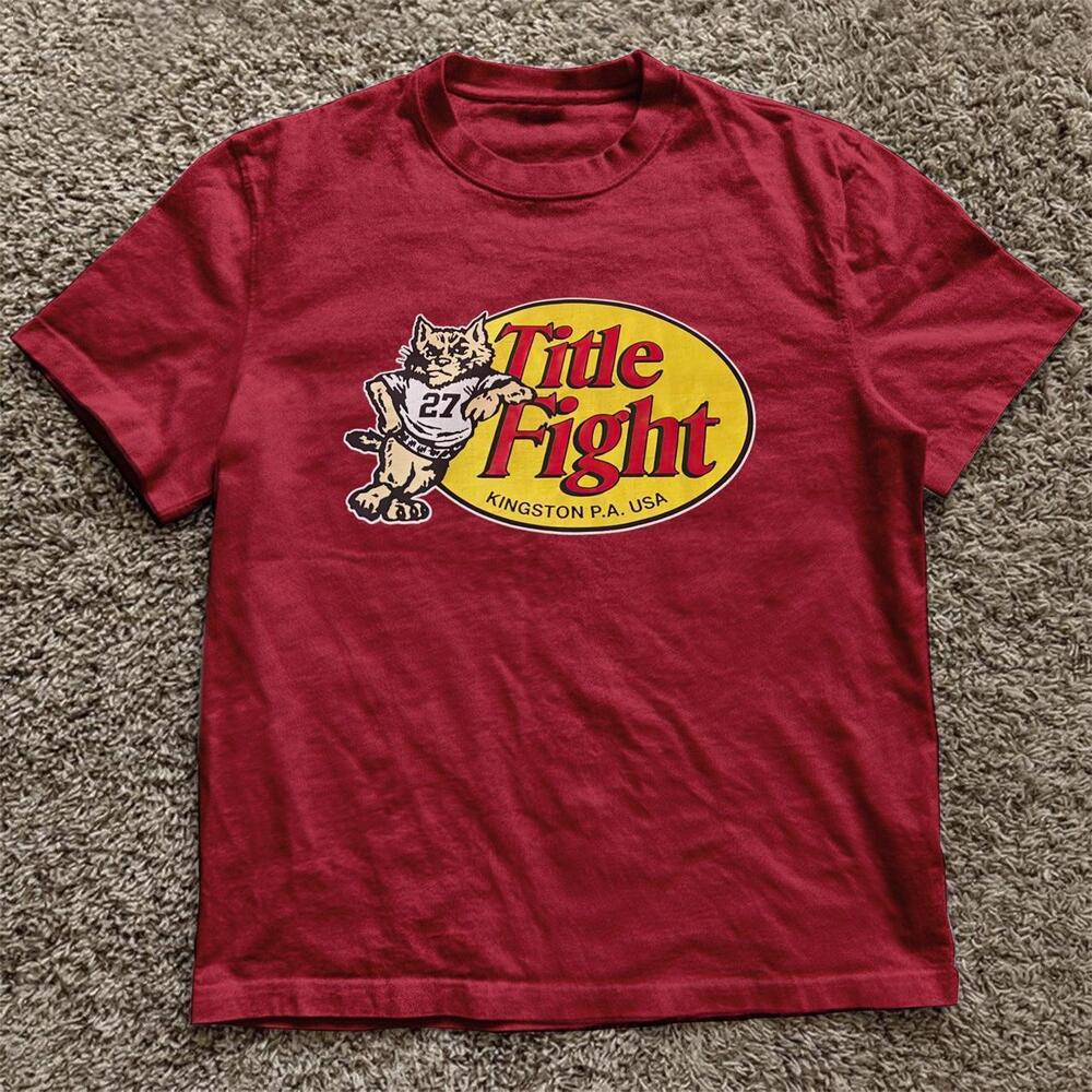 Red Title Fight Band Tee